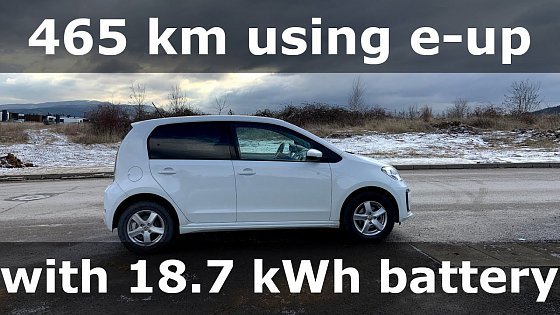 Video: 465 km trip using VW e-up with 18.7 kWh battery