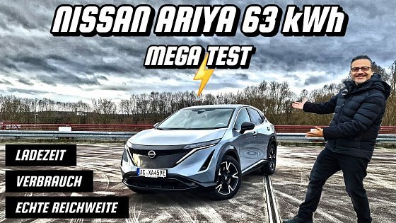 Video: Nissan Ariya 63 kWh Die Antwort auf den ID.5 aus Japan? Mega Test Reichweite Verbrauch Ladezeit