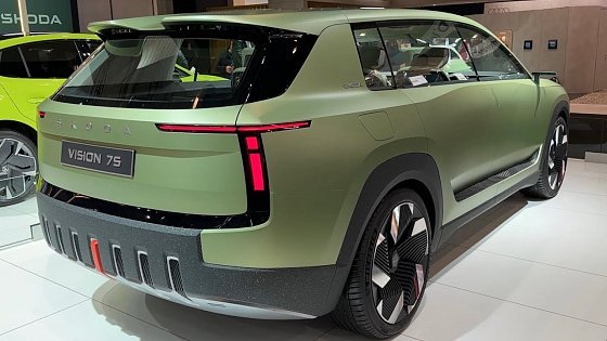 Video: NEW SKODA VISION 7S (2023) - FIRST LOOK &amp; visual REVIEW (new logo, new design) Concept