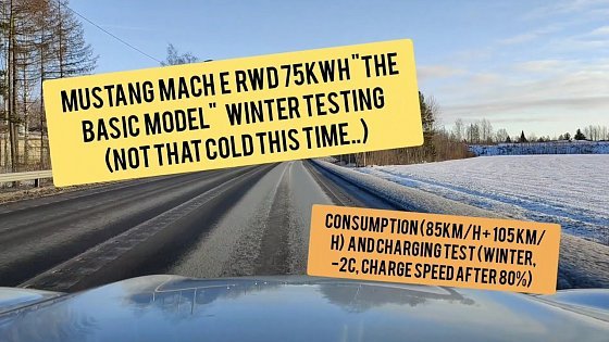 Video: Mustang Mach E standard range RWD &quot;the base model&quot; consumption test + charging test after 80% (?!)