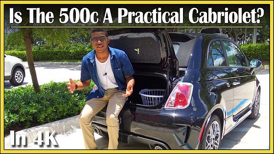 Video: 2017 - 2019 Fiat 500c Cabriolet | Cargo Space Review in 4K! | How Much Stuff Can Fit In That Trunk?