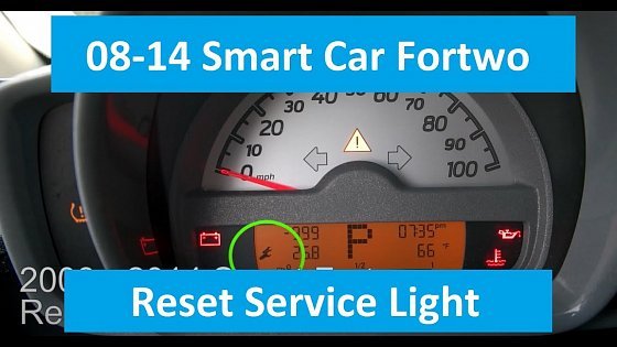 Video: DIY Smart Car ForTwo Reset Maintenance Service Light