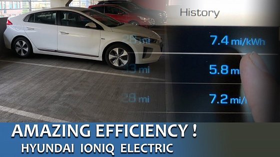 Video: Amazing Efficiency 7.4 Miles Per kWh Hyundai IONIQ Electric UK