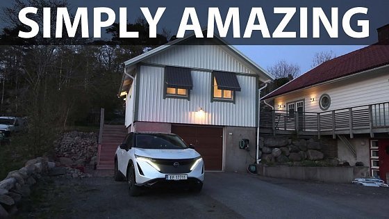 Video: Nissan Ariya 87 kWh e-4orce road trip to Gøteborg part 1