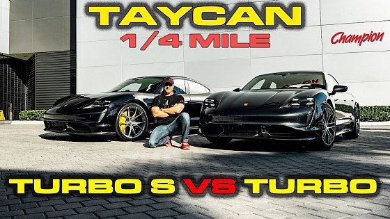 Video: CHARGE MATTERS * Porsche Taycan Turbo S vs Turbo Performance Testing 0-60, 1/4 mile, 60-130