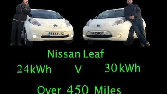 Video: Leaf 24 kWh V Leaf 30 kWh - 450 miles