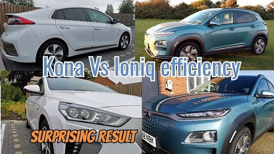 Video: Kona Vs Ioniq efficiency test, Hyundai&#39;s Electric cars compared