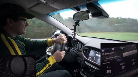 Video: Hyundai Ioniq Electric test drive, 75% highway (about 130 km/h)
