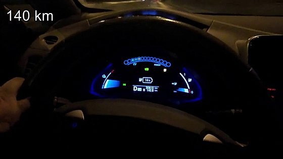 Video: Nissan Leaf 24kWh 173 km drive in winter with winter tires