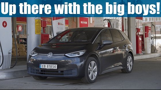 Video: VW ID.3 Pro (58kWh) 615km Range Test (Norwegian High Speed Run)