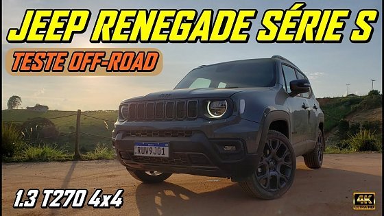 Video: Jeep Renegade 1.3 T270 vai bem no off-road? Testando a versão Série S 4x4!