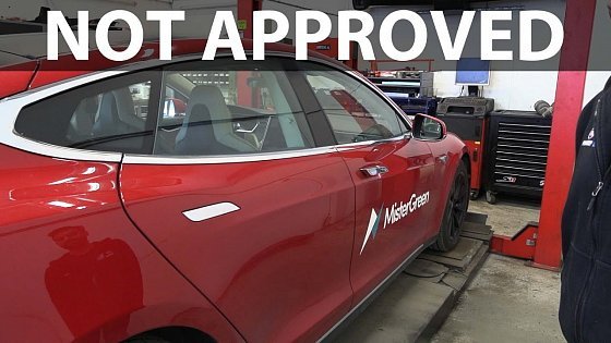 Video: Periodic roadworthiness test (EU test) on 2013 Tesla Model S P85 (MF)