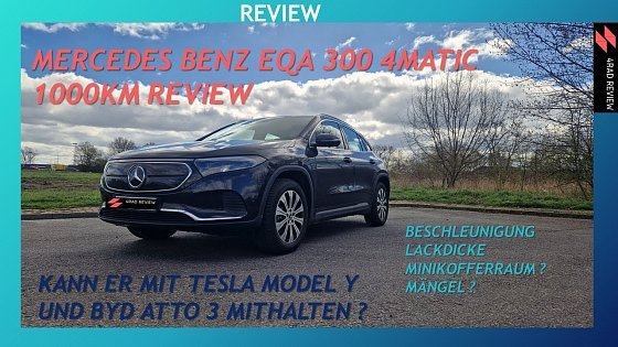 Video: Mercedes Benz EQA 300 4matic Review, Beschleunigung, Mängel, Vergleich zu Model Y und BYD Atto 3