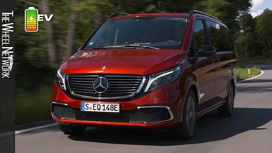 Video: 2020 Mercedes-Benz EQV 300 | Hyacinth Red Metallic | Driving, Interior, Exterior