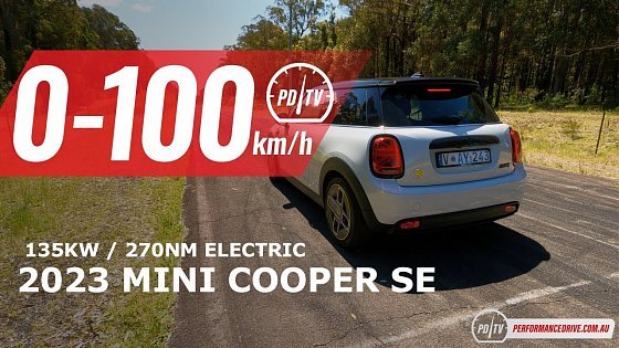 Video: 2023 MINI Cooper SE (Electric) 0-100km/h &amp; motor sound