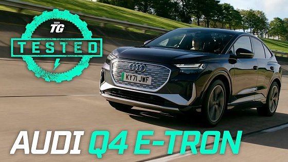 Video: Audi Q4 e-tron Review: 0-60mph, ride, handling, tech, range &amp; more | Top Gear Tested