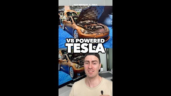 Video: V8 Tesla Model S P85d | Ls3