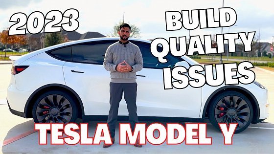 Video: Tesla Model Y 2023 build quality review and problems within few days of ownership