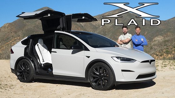 Video: 2022 Tesla Model X Plaid Review // Six Seat Supercar