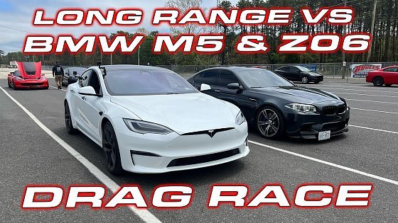 Video: THE &quot;SLOW&quot; Tesla Performance Testing vs 850HP BMW M5 Competition and Chevy Corvette Z06
