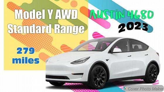 Video: 2023 Tesla Model Y AWD Standard Range (4680 structural pack)
