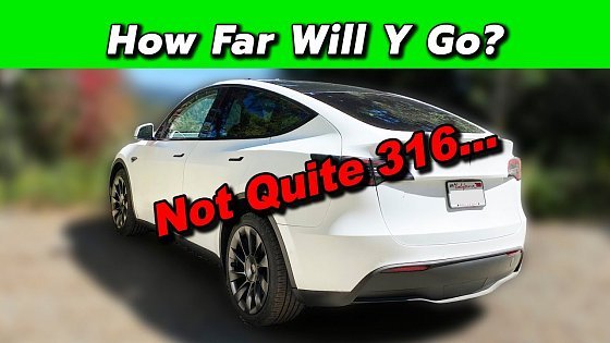 Video: Tesla Model Y - Real World Range Test! How Far Will It Really Go?