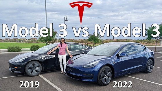 Video: 2022 Model 3 RWD vs 2019 Model 3 SR+
