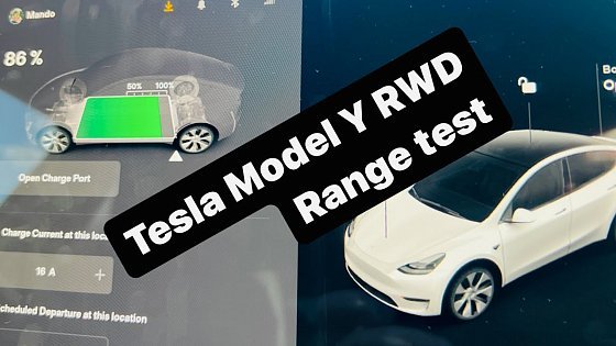 Video: 2023 Tesla Model Y RWD Range Test