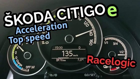 Video: Skoda Citigo E iV 83 HP &amp; 212 Nm Acceleration and Top Speed with Racelogic Performance Box