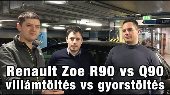 Video: Renault Zoe 41 kWh R90 vs Q90 töltés teszt