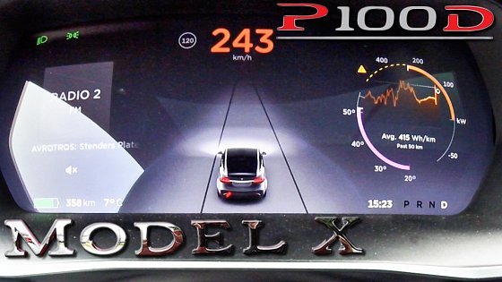 Video: Tesla Model X P100D LUDICROUS Acceleration 0-242 km/h by AutoTopNL