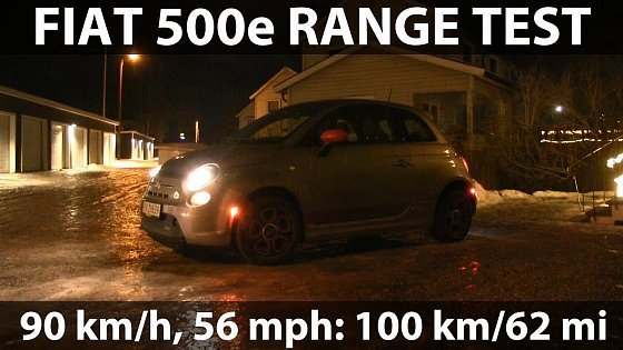 Video: Fiat 500e range test