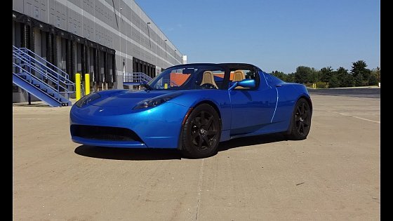Video: 2009 Tesla Roadster in Electric Blue Paint &amp; Engine Non Sound on My Car Story with Lou Costabile