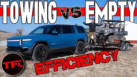 Video: I Thought Towing 5,000 Lbs. in the Rivian R1S Would KILL Its Range — Here&#39;s How It *Actually* Did!