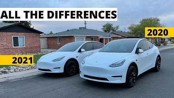 Video: 2021 Standard Range Tesla Model Y Compared to Long Range