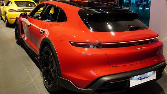 Video: Porsche Taycan 4 Cross Turismo, Cayenne. Beautiful electric and hybrid cars.