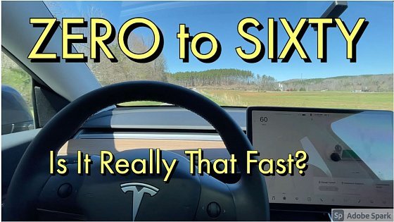 Video: 0 to 60 in a Model 3 Long Range AWD, Is It Really that Fast?
