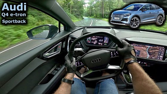 Video: 2021 Audi Q4 50 e-tron Sportback quattro | POV test drive | #DrivingCars