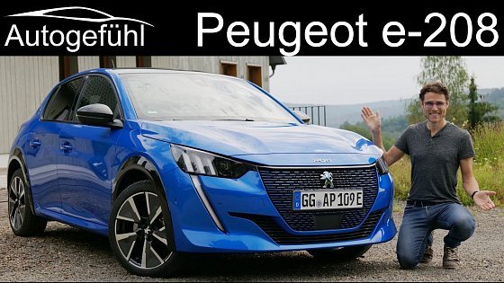 Video: Peugeot 208 EV FULL REVIEW 2020 new e-208 2020 - Autogefühl