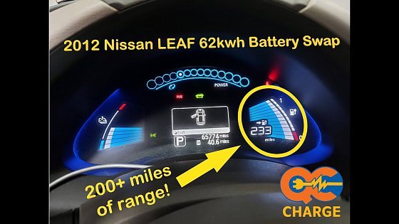 Video: Nissan leaf 62kwh Battery Swap