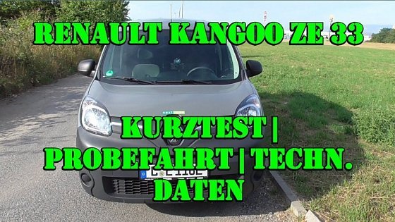 Video: Renault Kangoo ZE 33 | Elektro Kleintransporter im Test