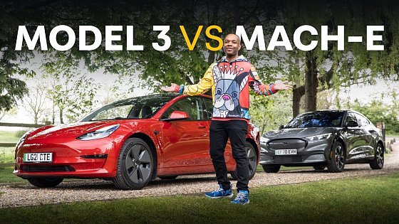 Video: Tesla Model 3 vs Ford Mustang Mach-e: Which Is BEST? | 4K