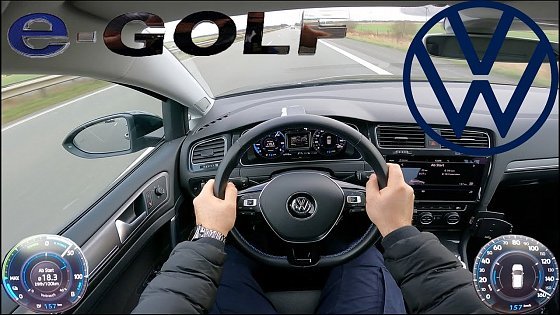 Video: VW e-Golf 2020 I Cinematic I POV TOP SPEED DRIVE on Autobahn MAX ACCELERATION NO SPEED LIMIT